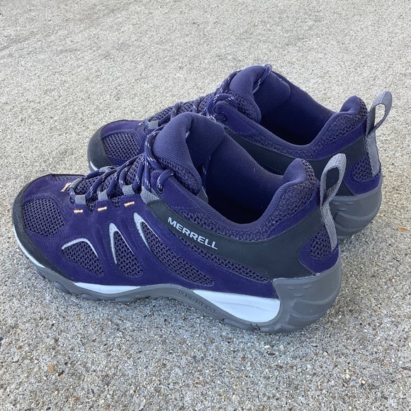 Merrell Shoes - Merrell Alverstone Womens Hiking Shoes Purple Suede Mesh Low Top J037616‎ 9.5